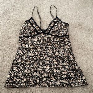 Allsaints floral lace tank top UK8 / US 2